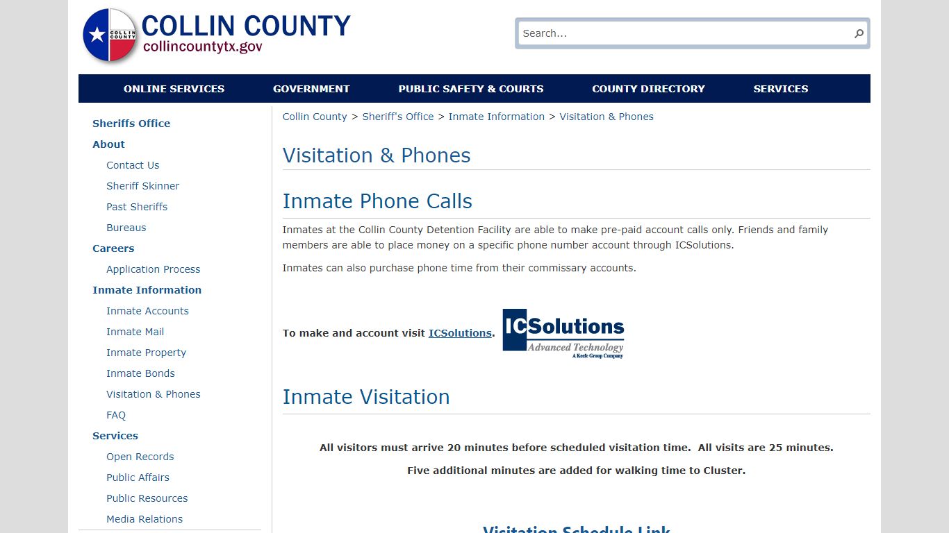 Inmate Information - Collin County